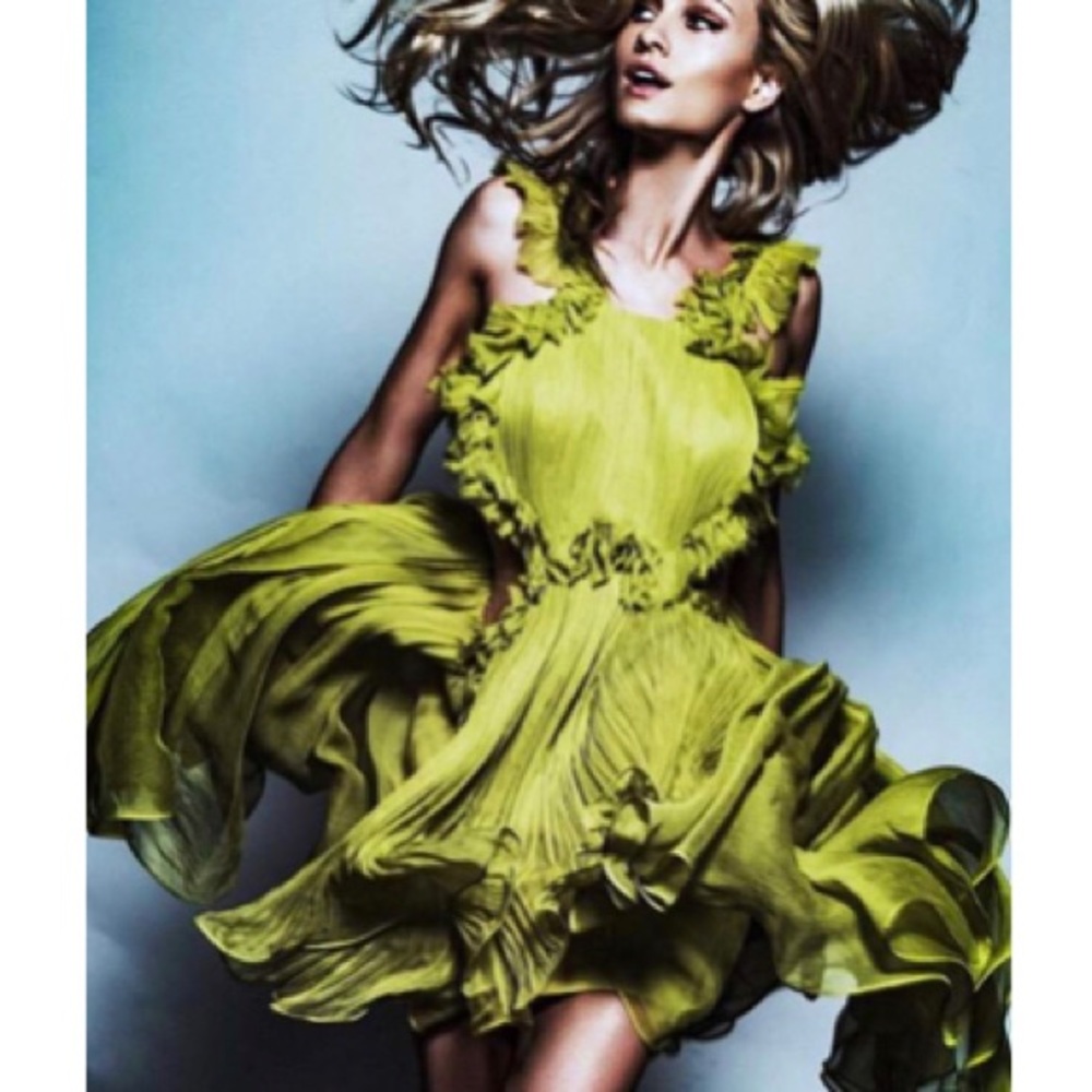 Maria Lucia Hohan Kania Silk Plisse Mini Dress